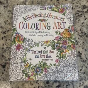 Bible Blessings & Promises Coloring Art Christian Scriptures Adult Coloring Book
